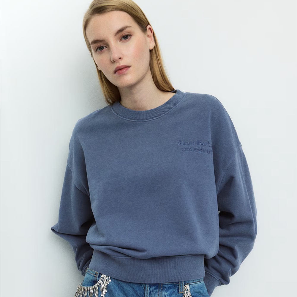 H&M CREW-NECK SWEATSHIRT & JOGGERS - Picture 5 of 13